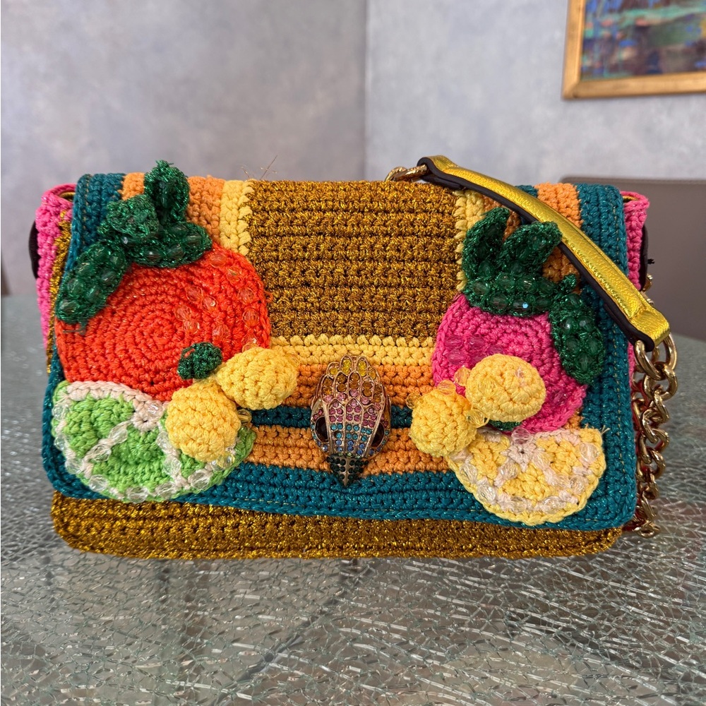 Colorful Crochet Kurt Geiger Handbag
